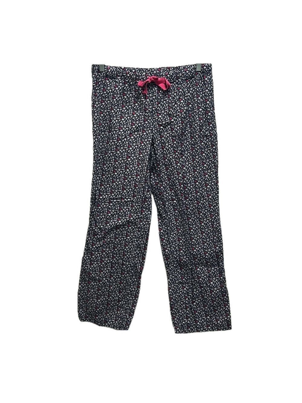 Vineyard Vines Cotton Navy Nautical Pattern Elastic Waist Pajama Pants Small